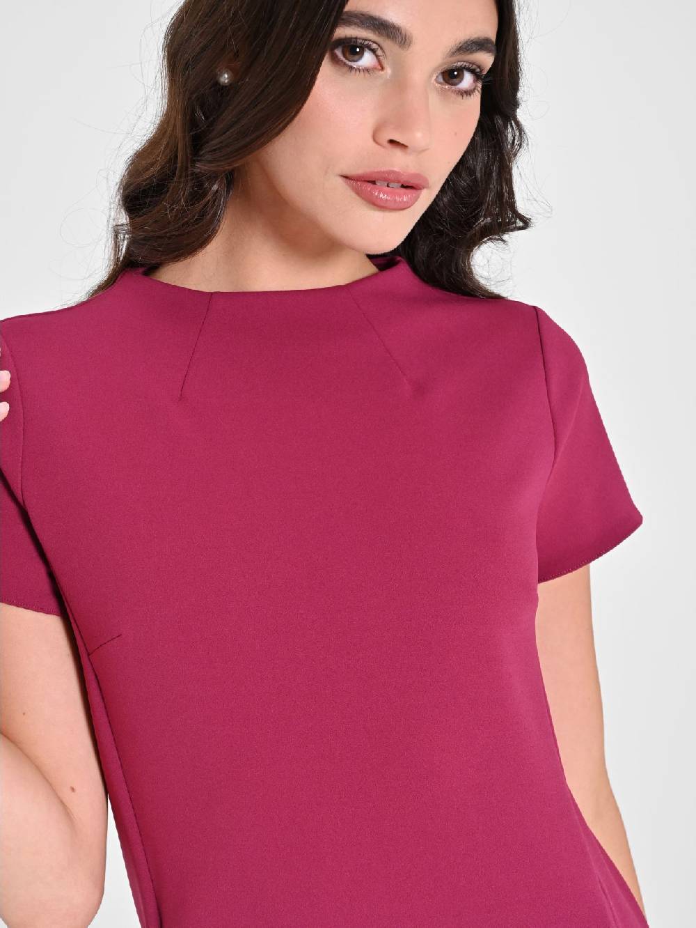 Rinascimento Tubino Bordeaux Manica Corta Offerte