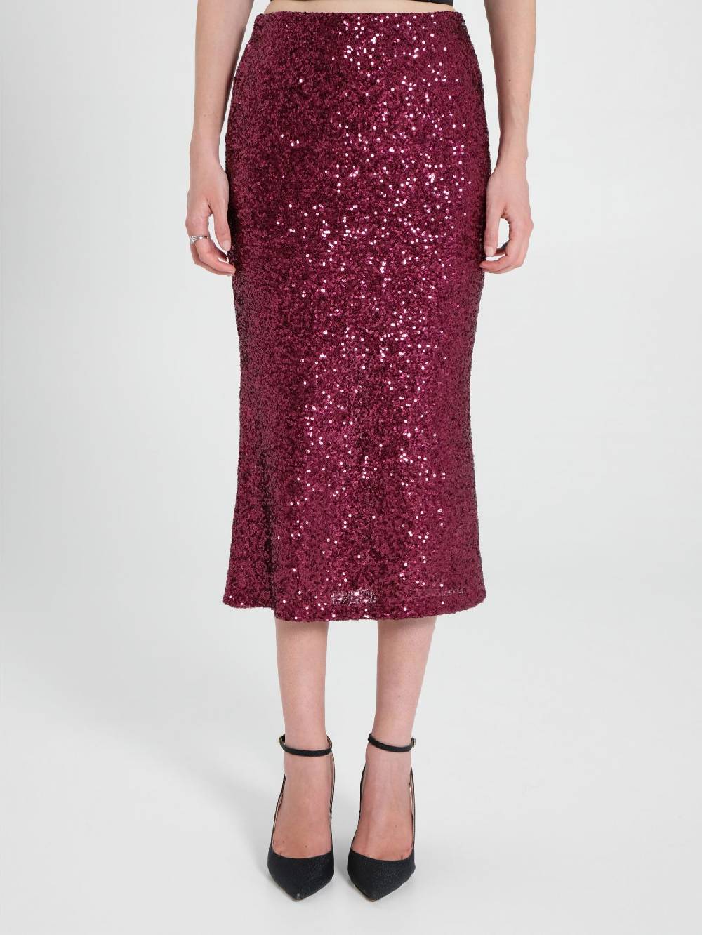 Rinascimento Gonna Longuette in Paillettes Hotsell