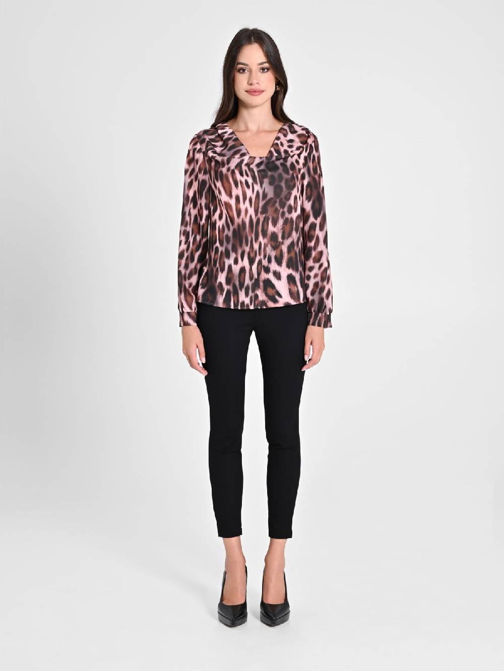 Rinascimento Blusa Pink Animalier Italy
