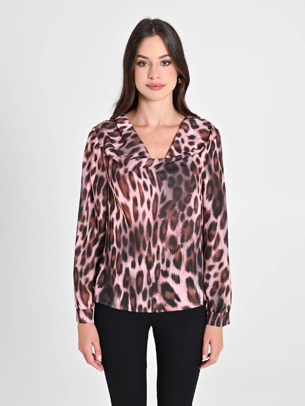 Rinascimento Blusa Pink Animalier Italy