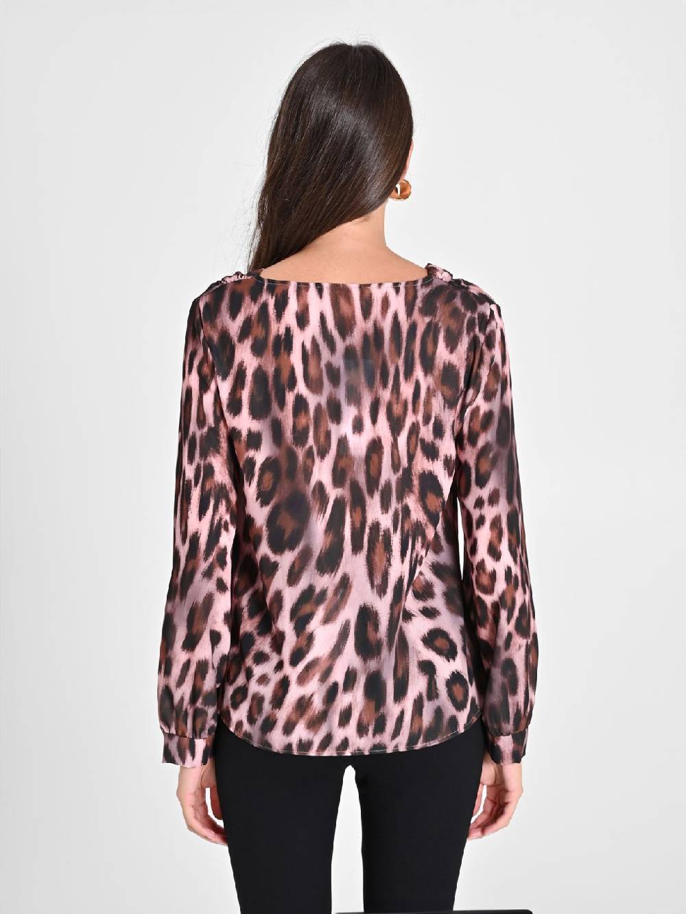 Rinascimento Blusa Pink Animalier Italy