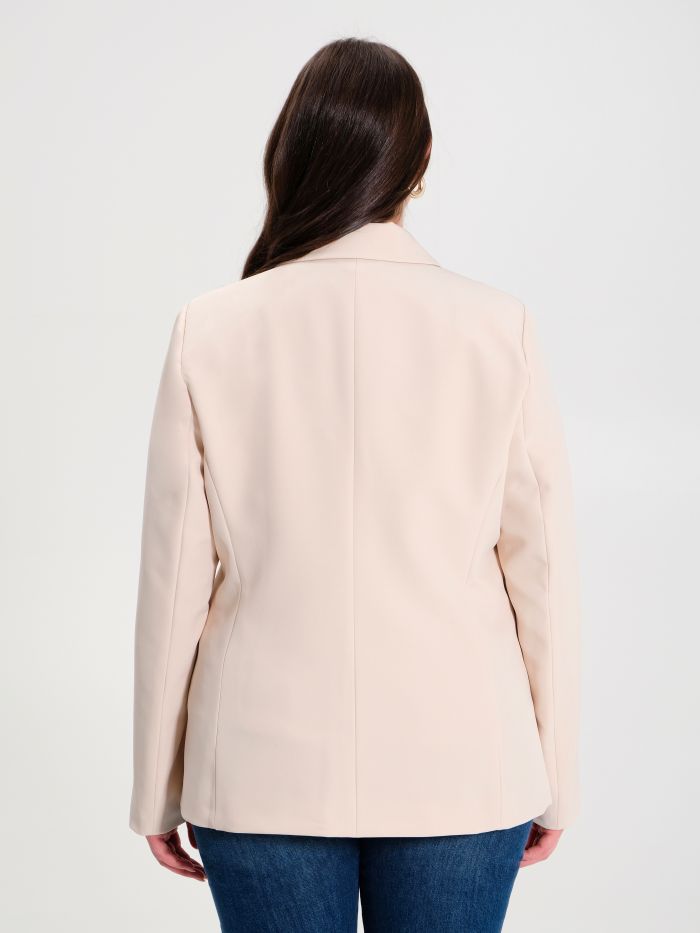 Rinascimento Giacca Curvy a Due Bottoni Beige Outlet