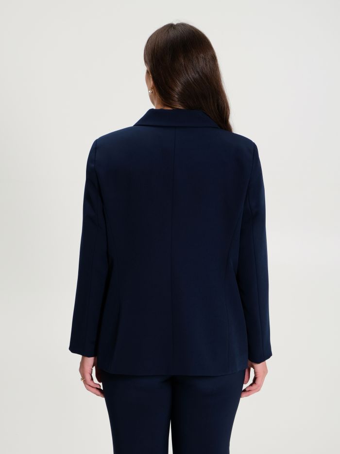 Rinascimento Giacca Curvy a Due Bottoni Blu Navy Hotsell