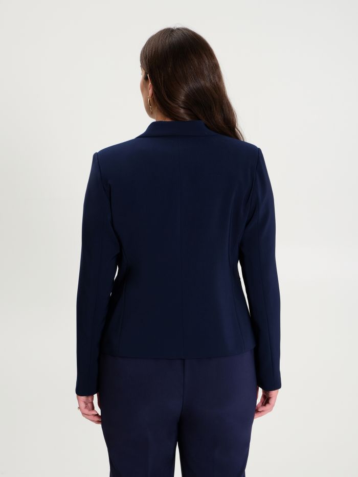 Rinascimento Giacca Curvy Monobottone Blu Navy Vendita Calda