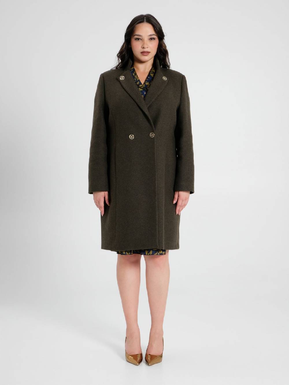 Rinascimento Cappotto Curvy Verde Muschio 2025