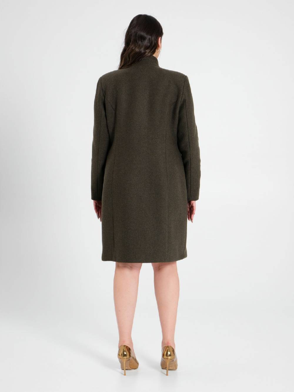 Rinascimento Cappotto Curvy Verde Muschio 2025
