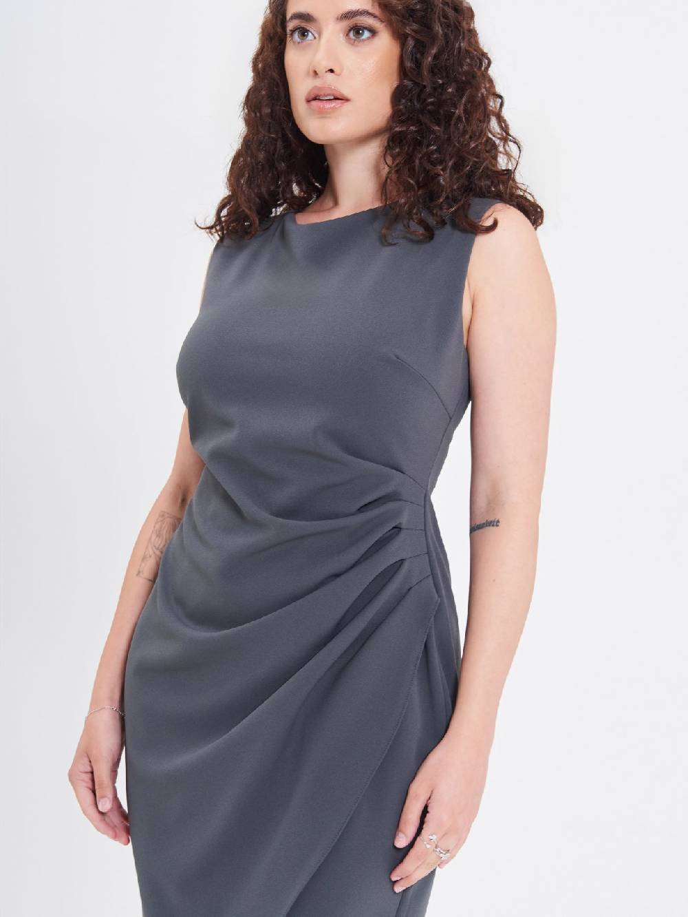 Rinascimento Tubino Curvy Drappeggiato Nuovo