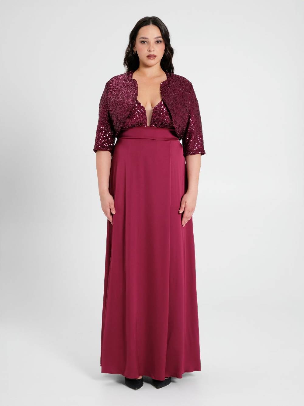 Rinascimento Coprispalle Curvy in Paillettes Vendita