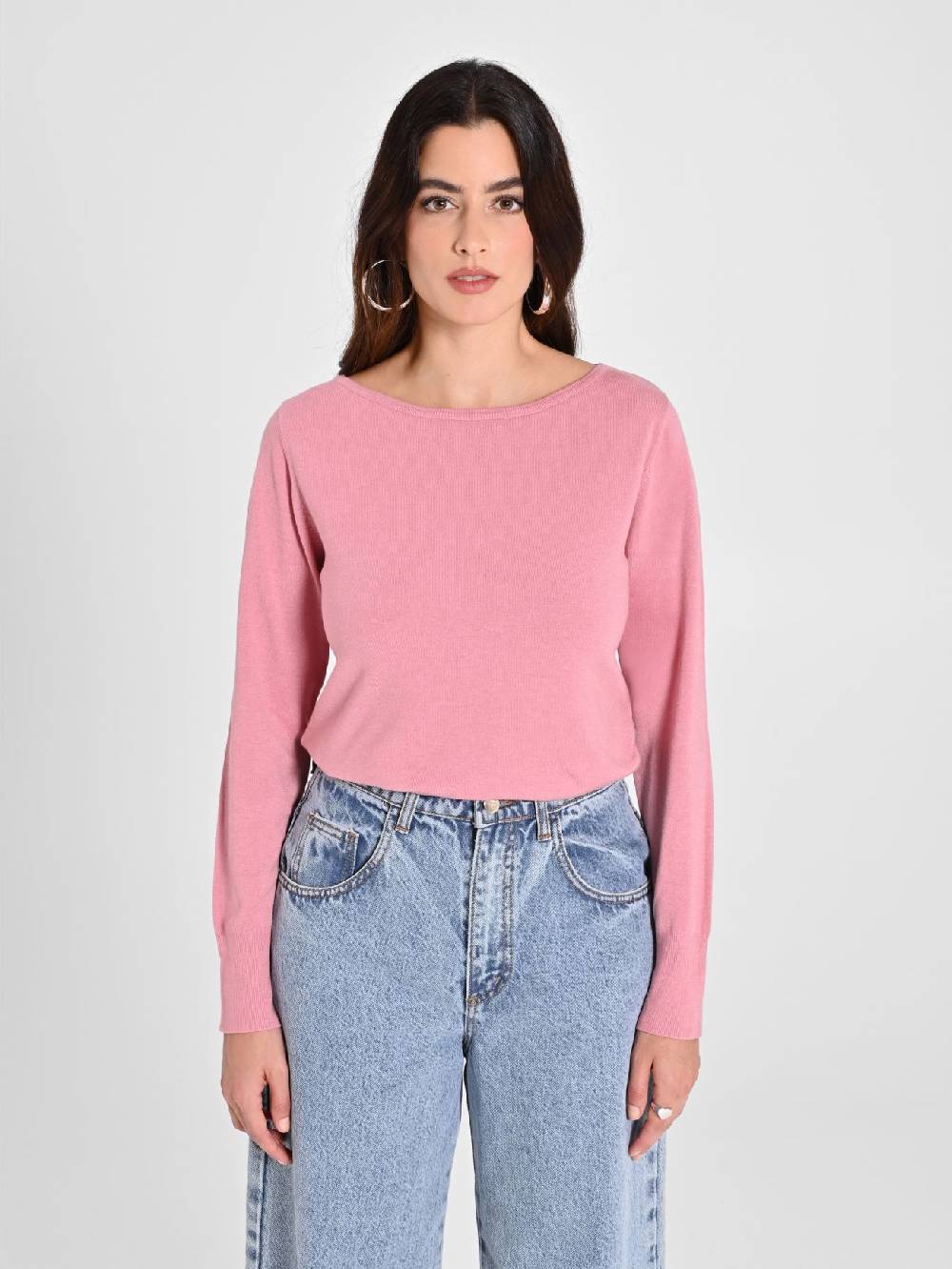 Rinascimento Maglioncino Rosa Antico Ecotec® Vendita Economica