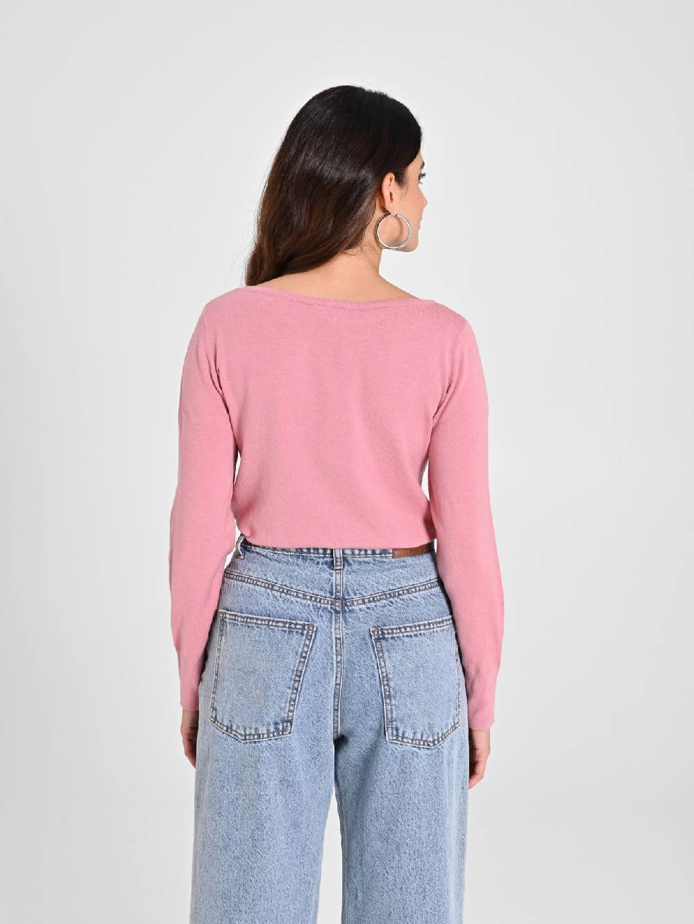 Rinascimento Maglioncino Rosa Antico Ecotec® Vendita Economica