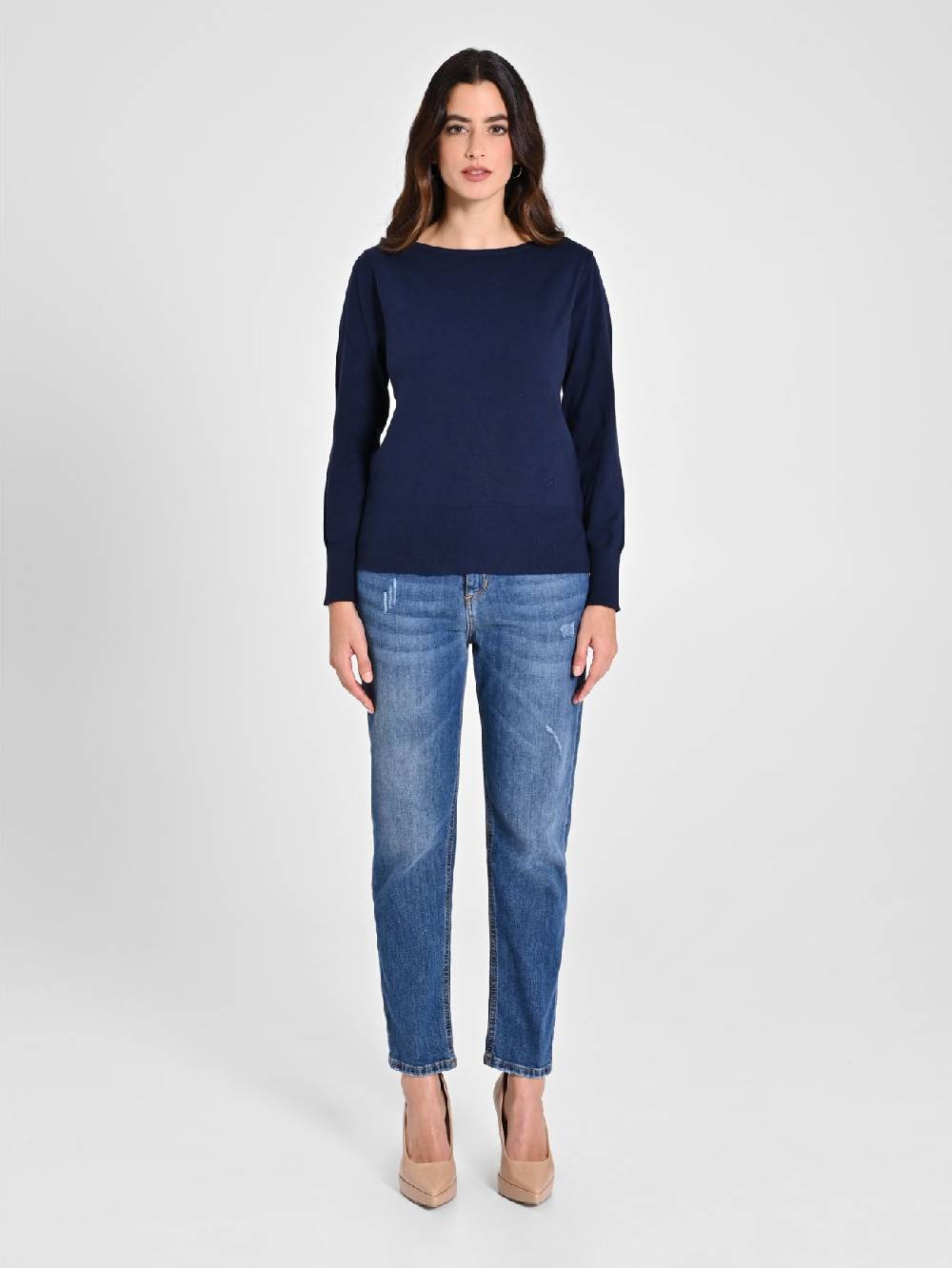 Rinascimento Maglioncino Blu Navy Ecotec® Vendite Flash