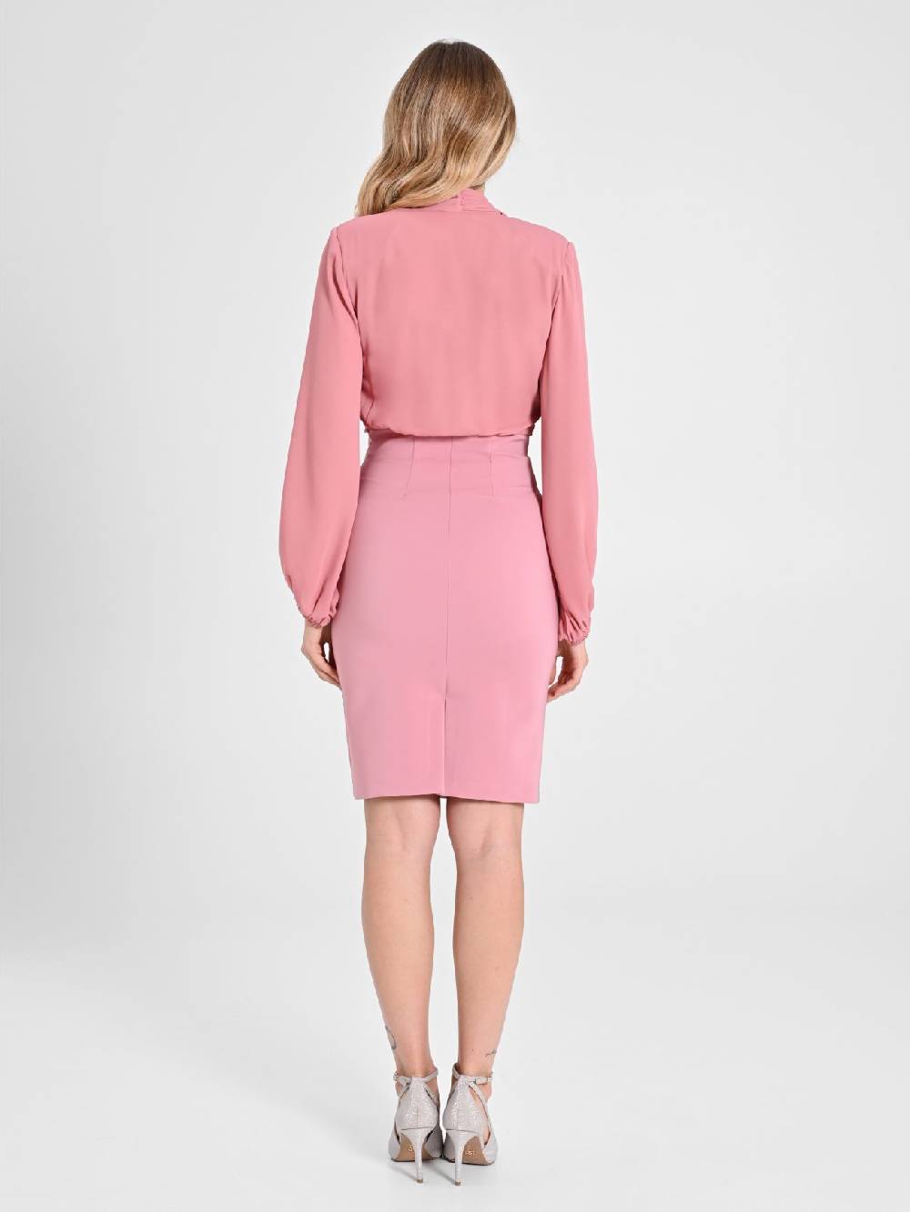 Rinascimento Tubino intrecciato Rosa Antico Moda