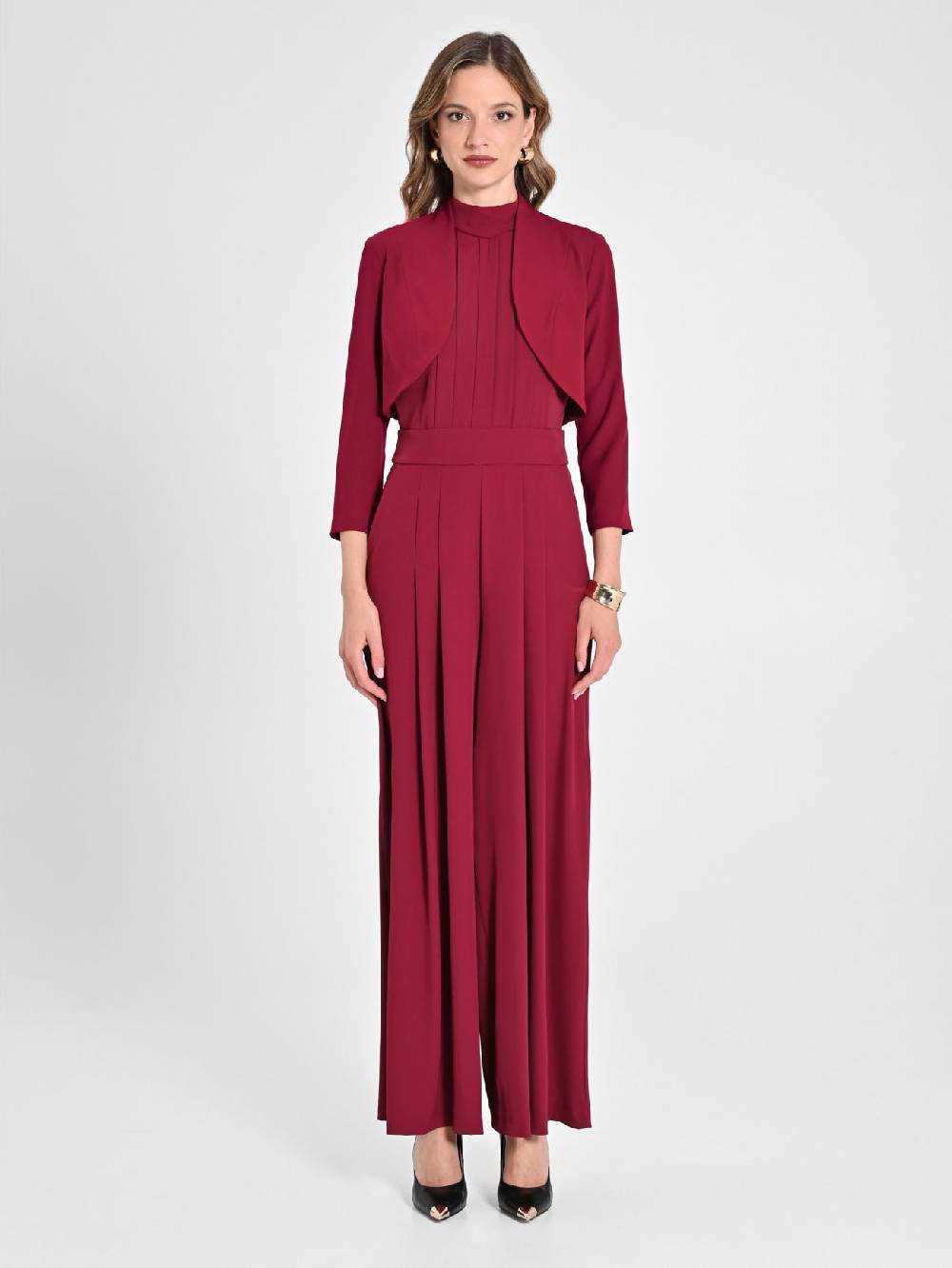 Rinascimento Coprispalle in Cady Bordeaux Nuovo