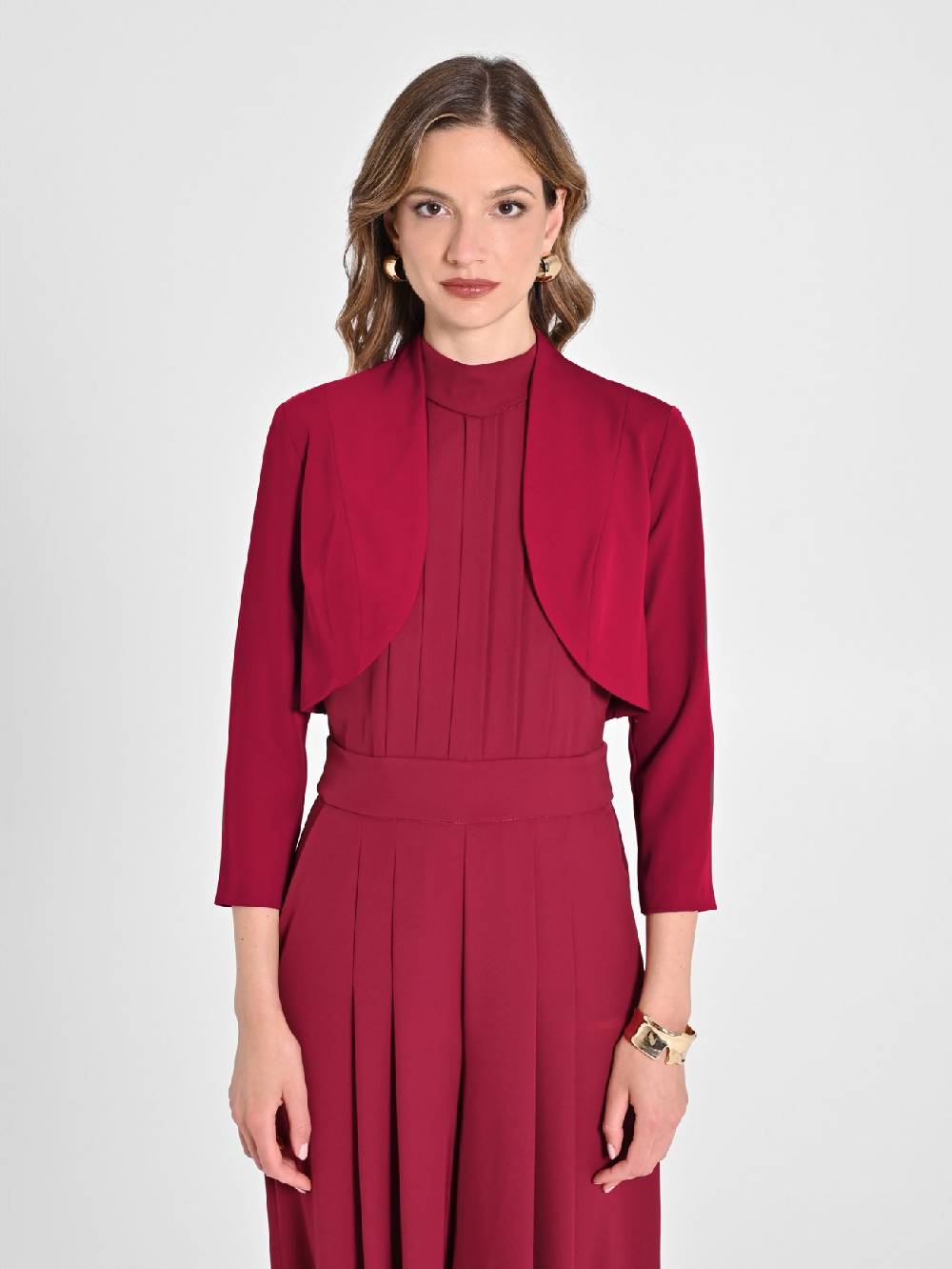 Rinascimento Coprispalle in Cady Bordeaux Nuovo