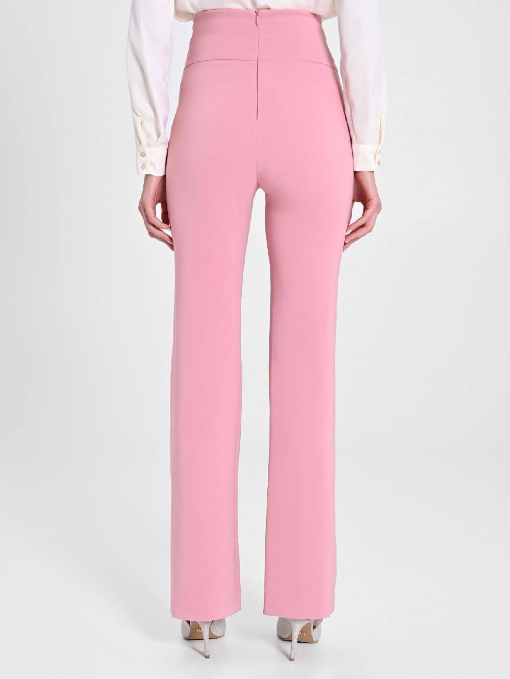 Rinascimento Pantaloni Flared Rosa Antico Qualità Garantita