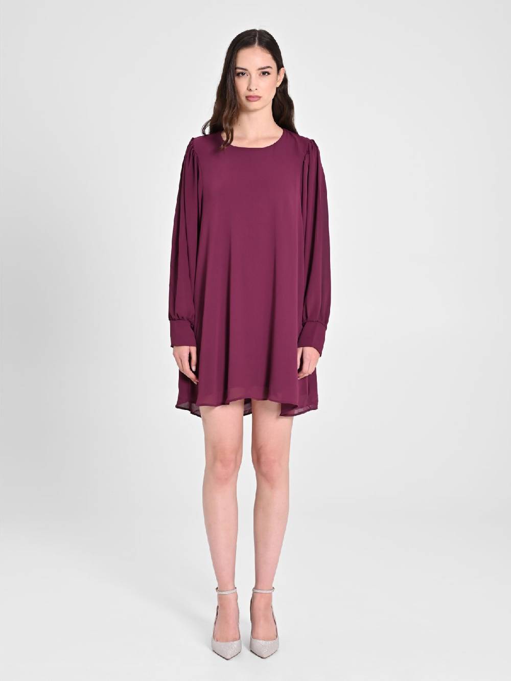Rinascimento Abito "A Line" Bordeaux Saldi