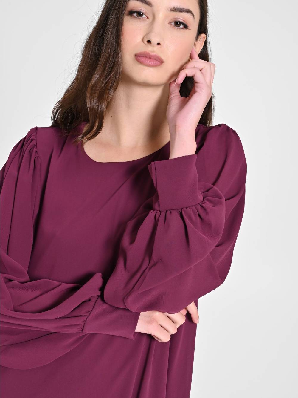 Rinascimento Abito "A Line" Bordeaux Saldi