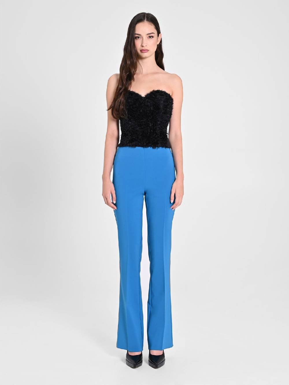 Rinascimento Pantalone Flared Blu Oceano Vendite Flash