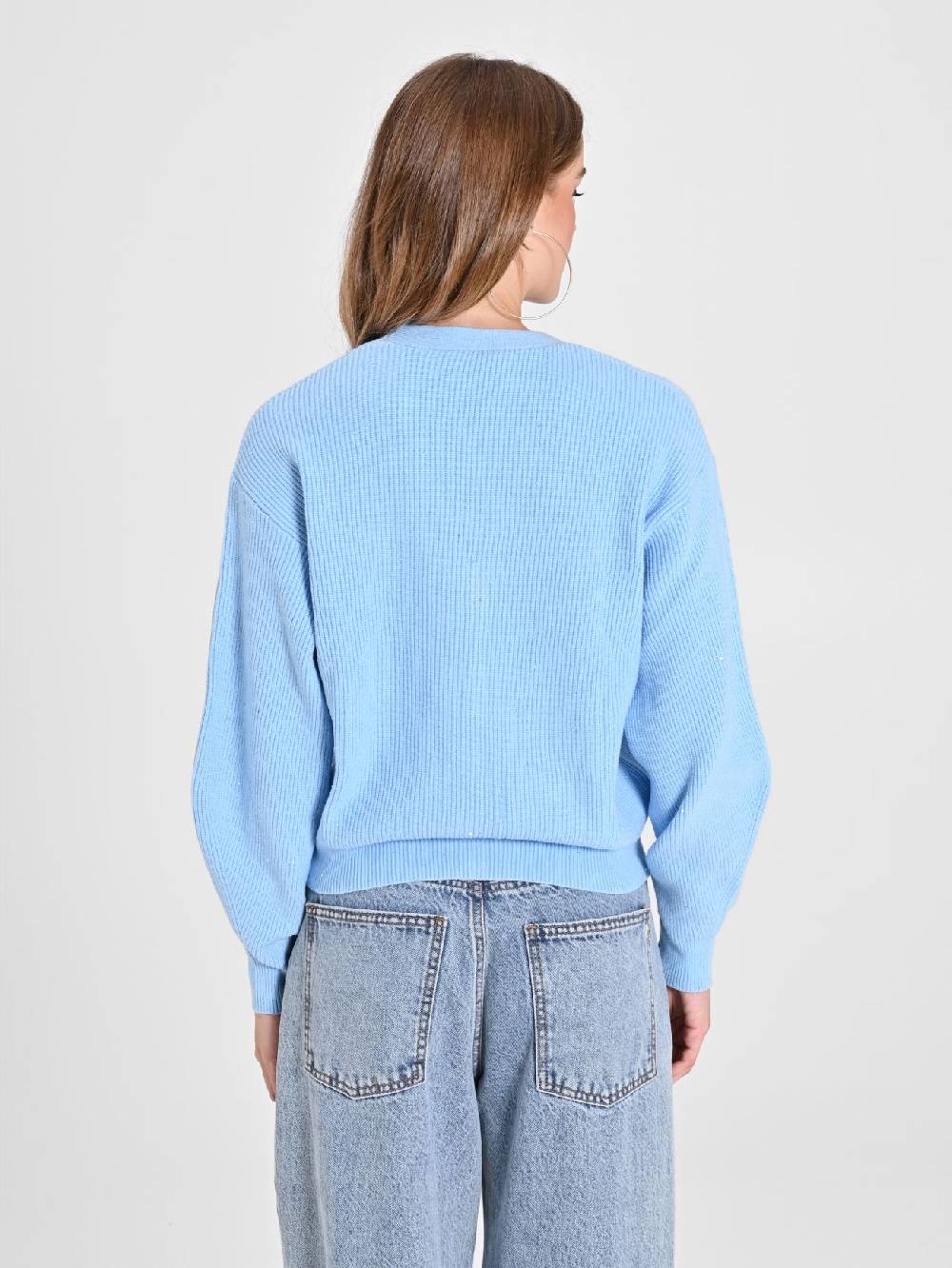 Rinascimento Cardigan Azzurro Negozio