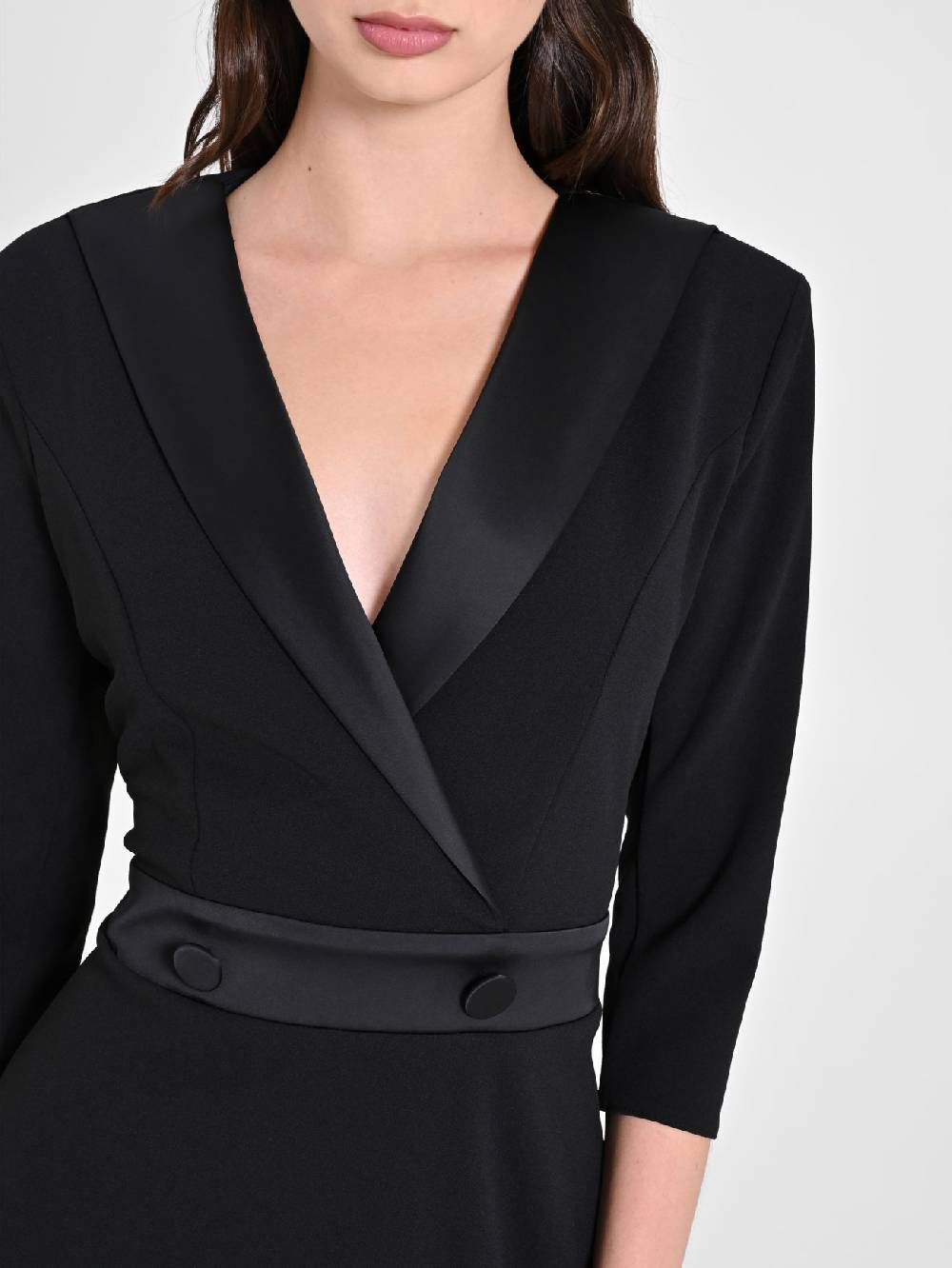 Rinascimento Abito a Ruota Nero Moda