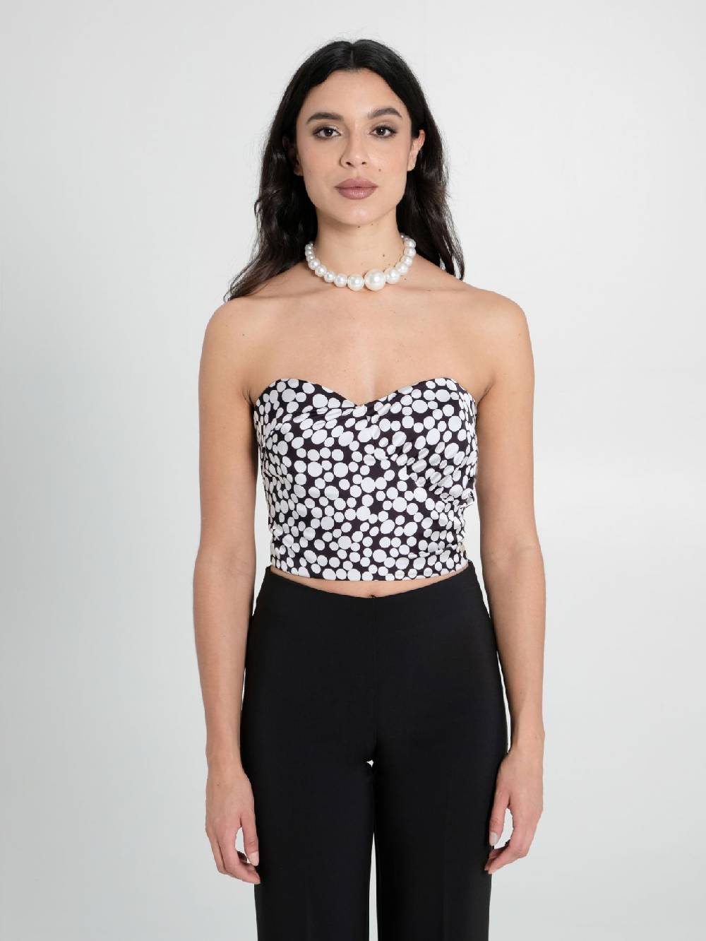Rinascimento Top Bustier Pois Negozi Online