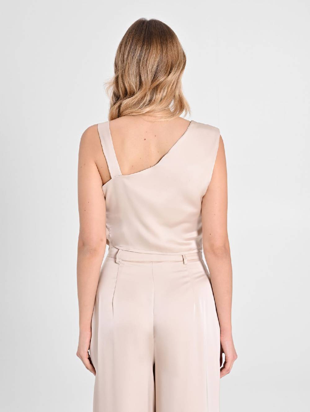 Rinascimento Top in Satin Beige Online