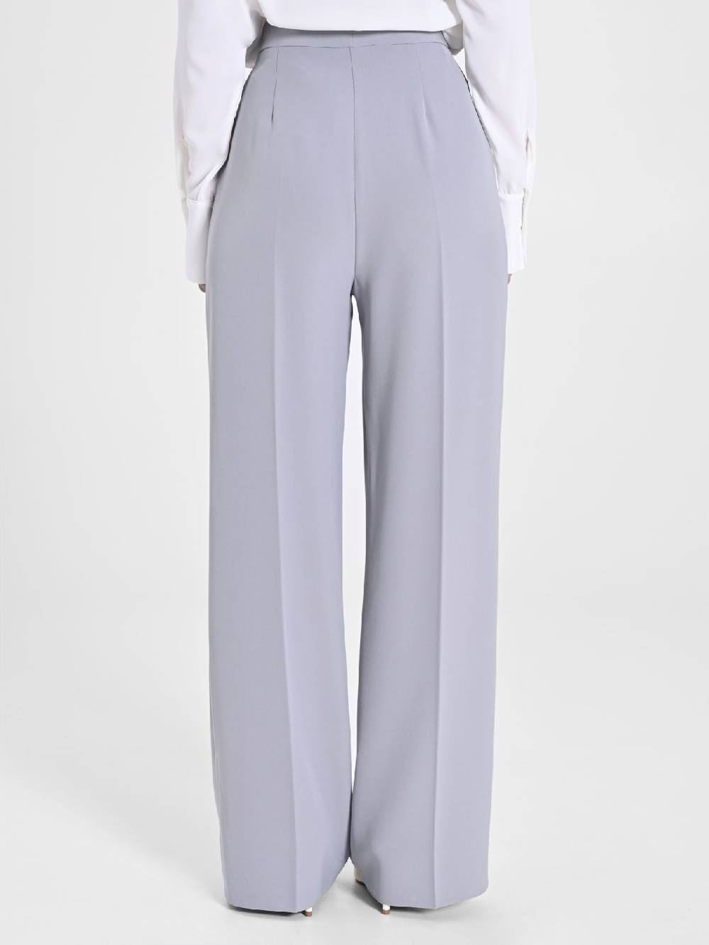 Rinascimento Pantalone Palazzo Grigio in Crepe Offerte