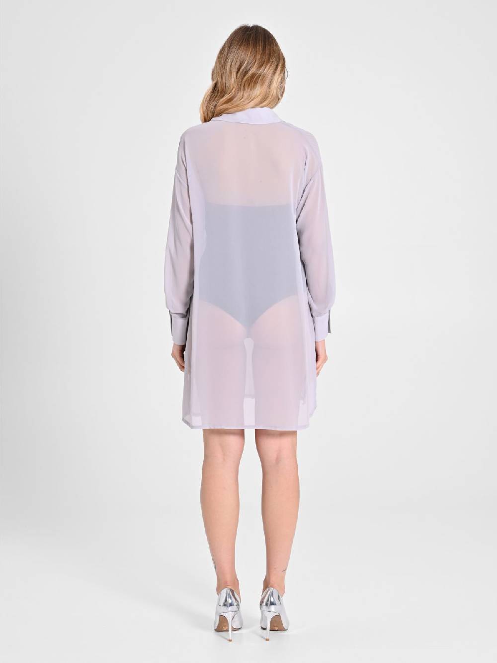 Rinascimento Camicia Lunga in Crepe Georgette Hotsell