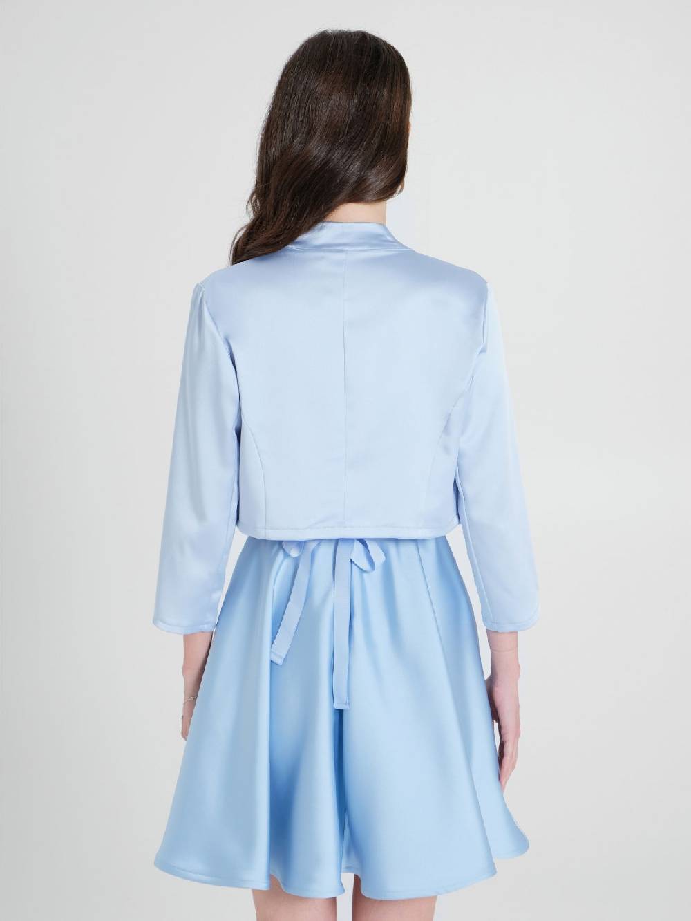 Rinascimento Coprispalle in Raso Strutturato Azzurro Promozione