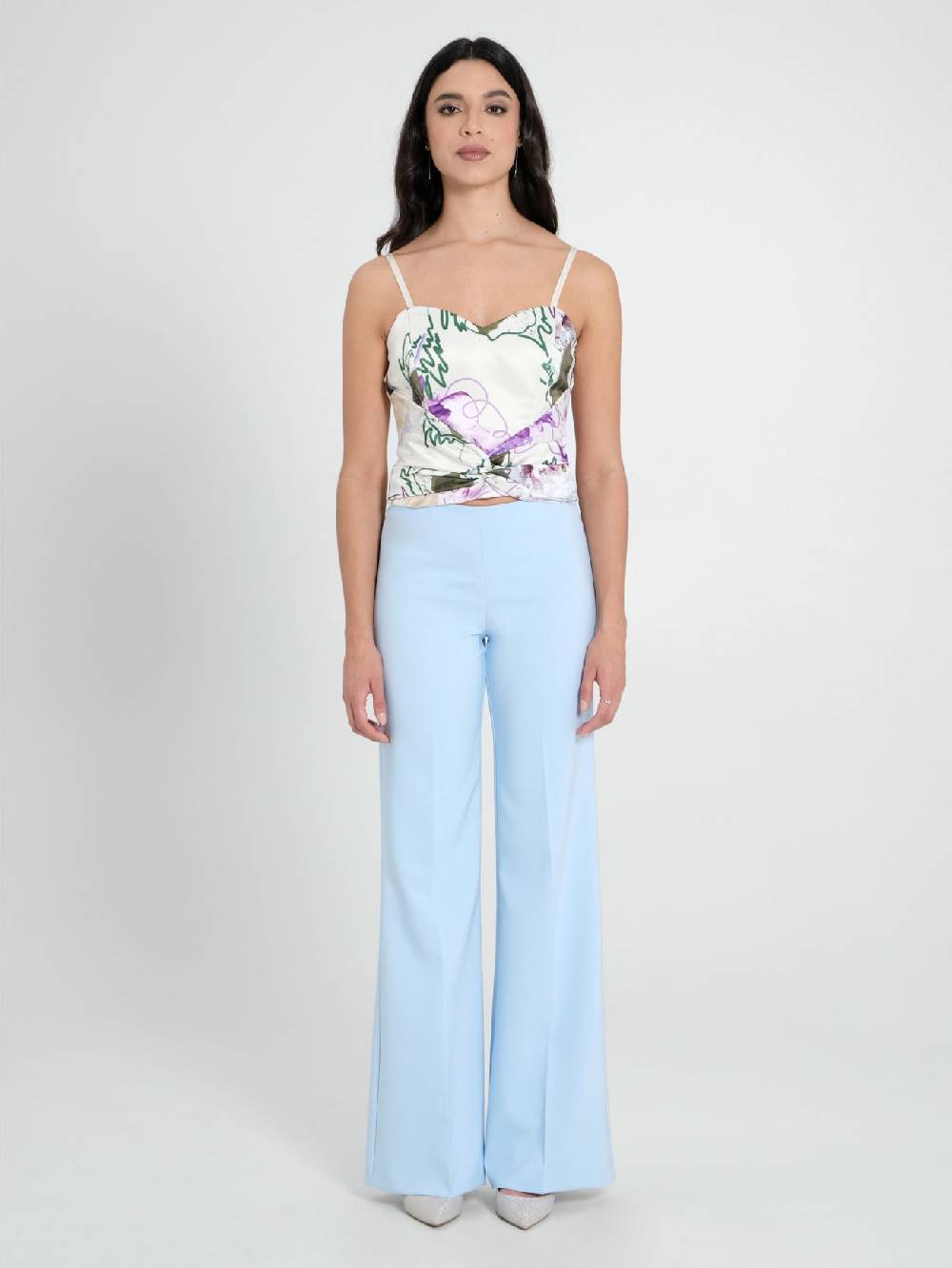 Rinascimento Top Bustier stampa Floreale Promozione Limitata