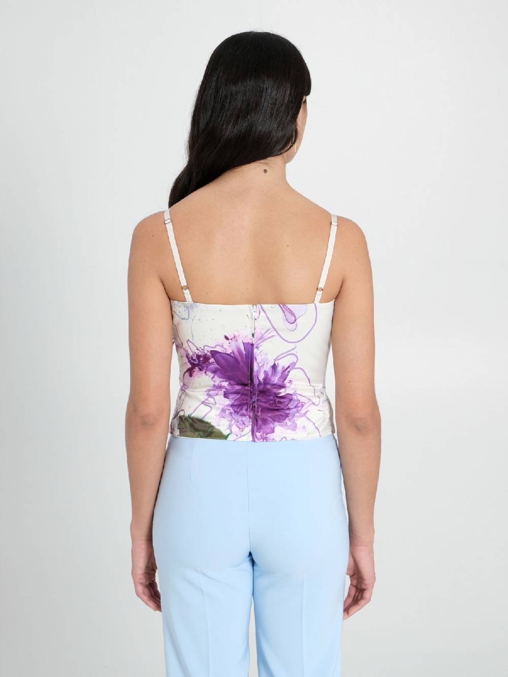 Rinascimento Top Bustier stampa Floreale Promozione Limitata