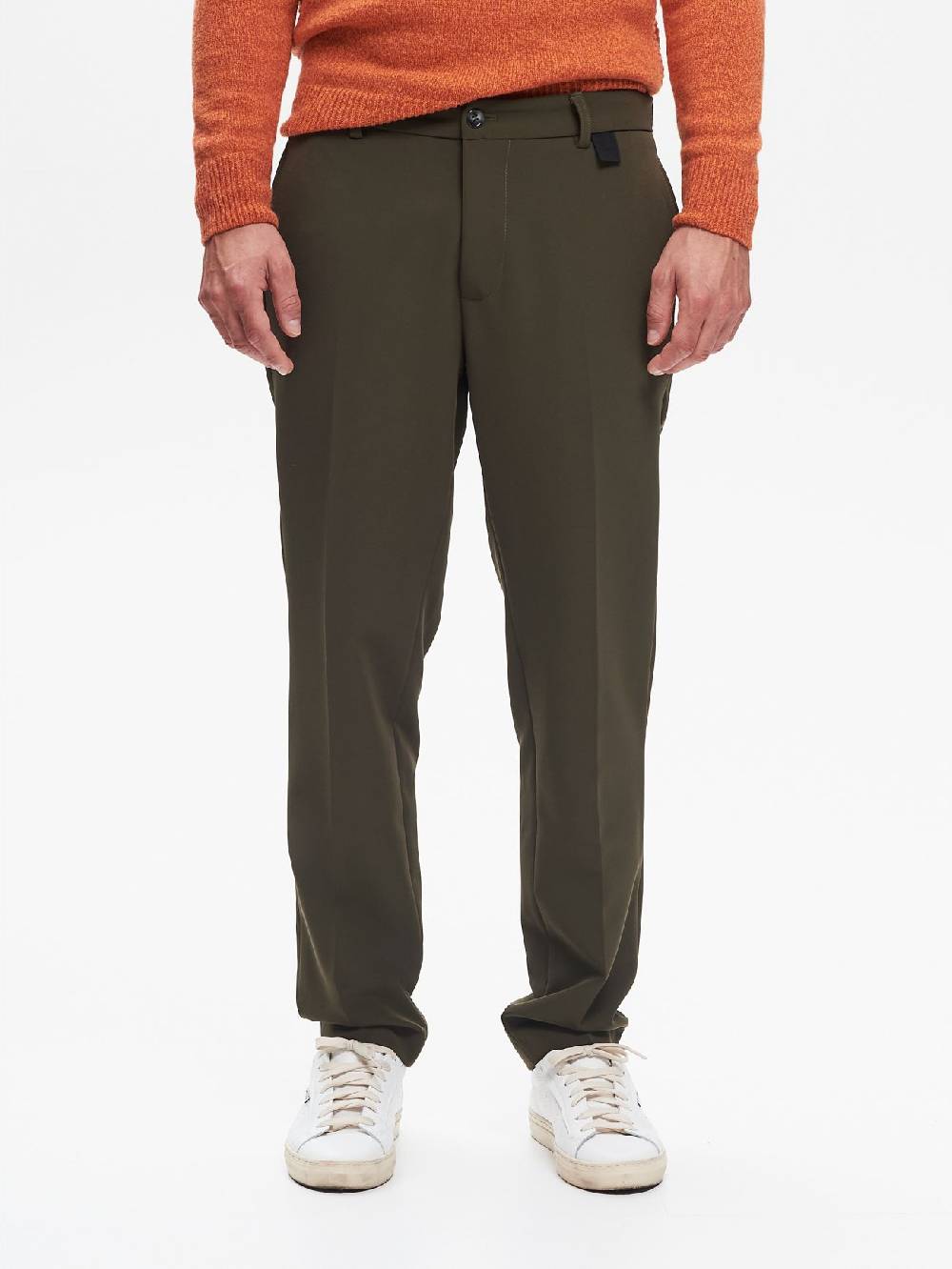 Rinascimento Pantaloni Regular-Fit Uomo Fluido Verde QB24 Convenienza