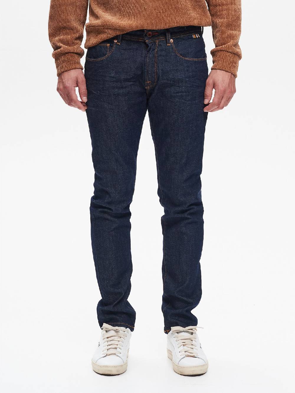 Rinascimento Jeans Slim-Fit Uomo Raw Blu QB24 Presa