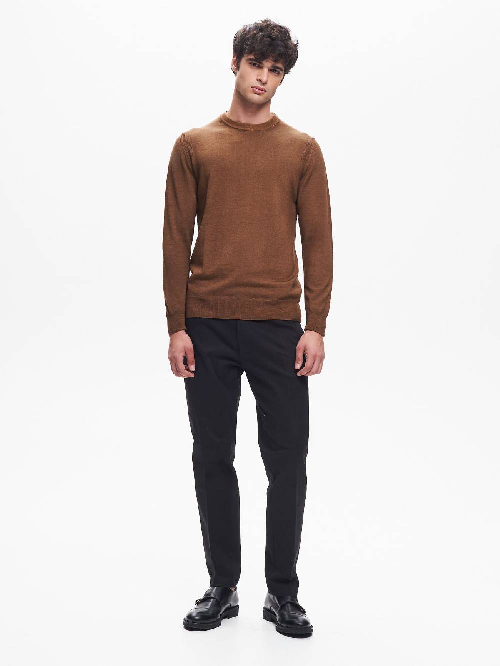 Rinascimento Maglia Girocollo Uomo Costine nel Giromanica QB24 Sconto