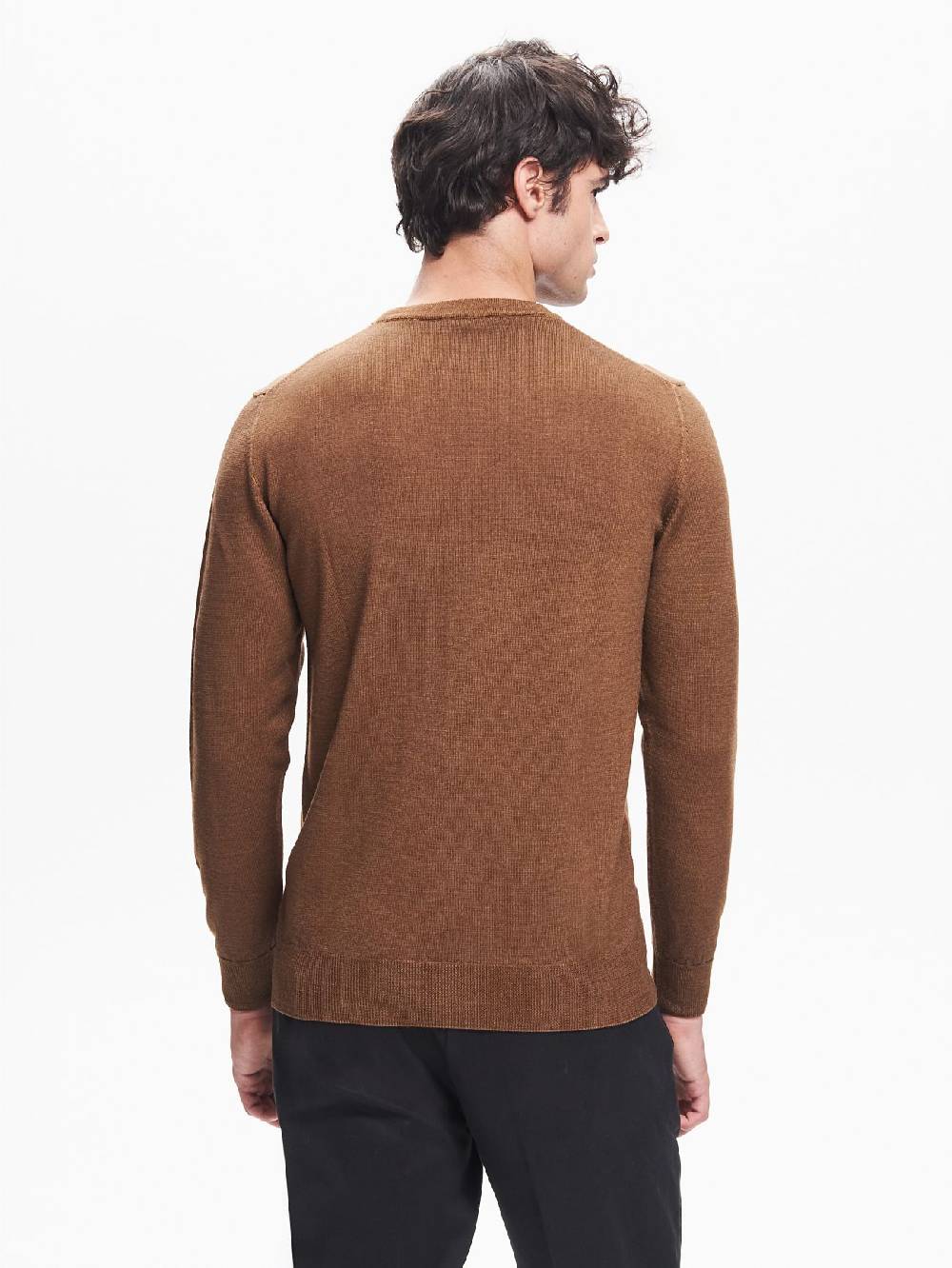 Rinascimento Maglia Girocollo Uomo Costine nel Giromanica QB24 Sconto