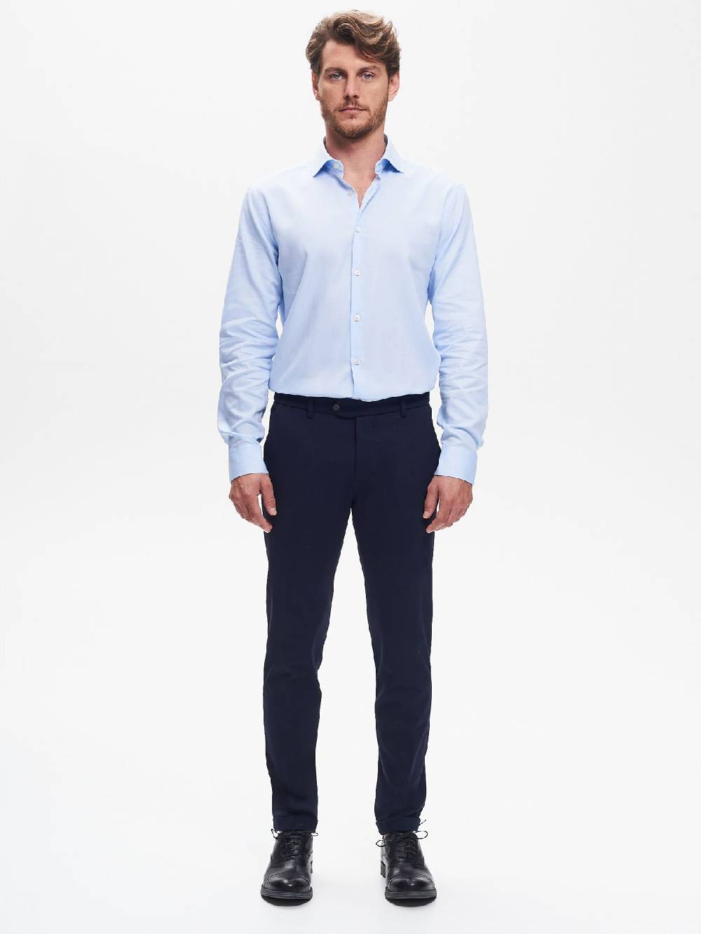 Rinascimento Camicia Classica Uomo Collo alla Francese QB24 Outlet