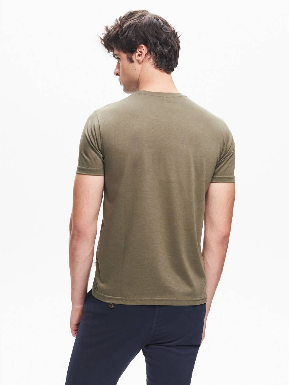 Rinascimento T-shirt Girocollo Uomo Taschino a Filetto QB24 Saldi Di Fabbrica