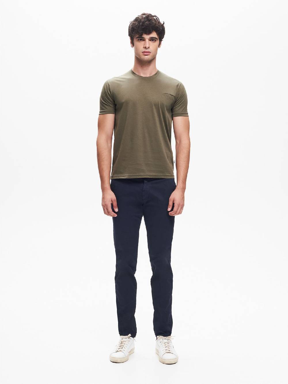 Rinascimento Pantaloni Uomo Chinos Basic Blu QB24 I Più Venduti