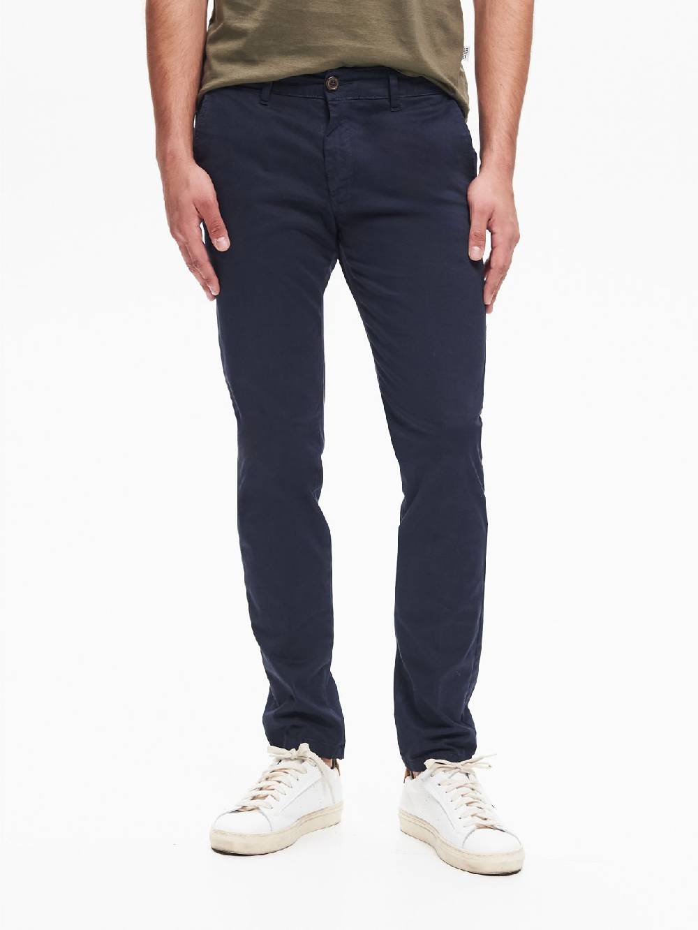 Rinascimento Pantaloni Uomo Chinos Basic Blu QB24 I Più Venduti