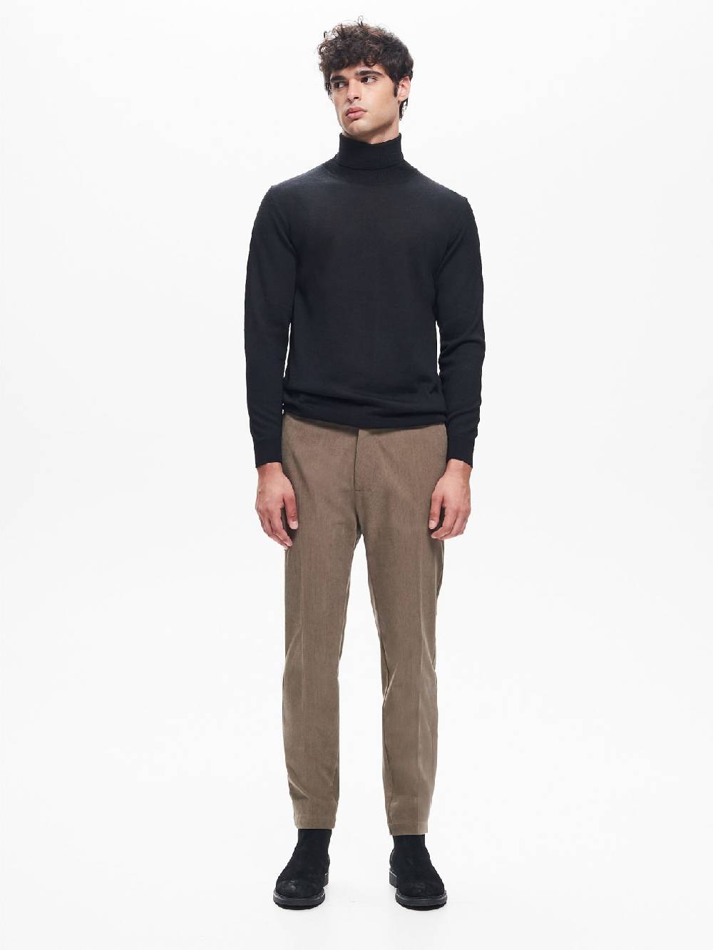 Rinascimento Maglia Dolcevita Uomo Basic Nero QB24 Vendite Flash