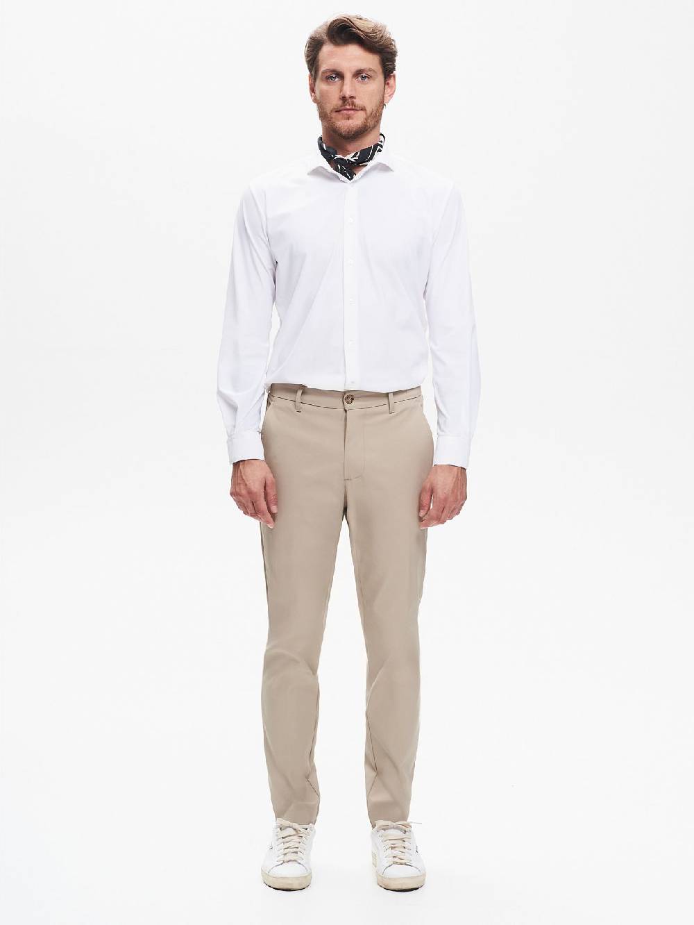 Rinascimento Pantaloni in Tessuto Tecnico Uomo Diagonale QB24 In Saldo
