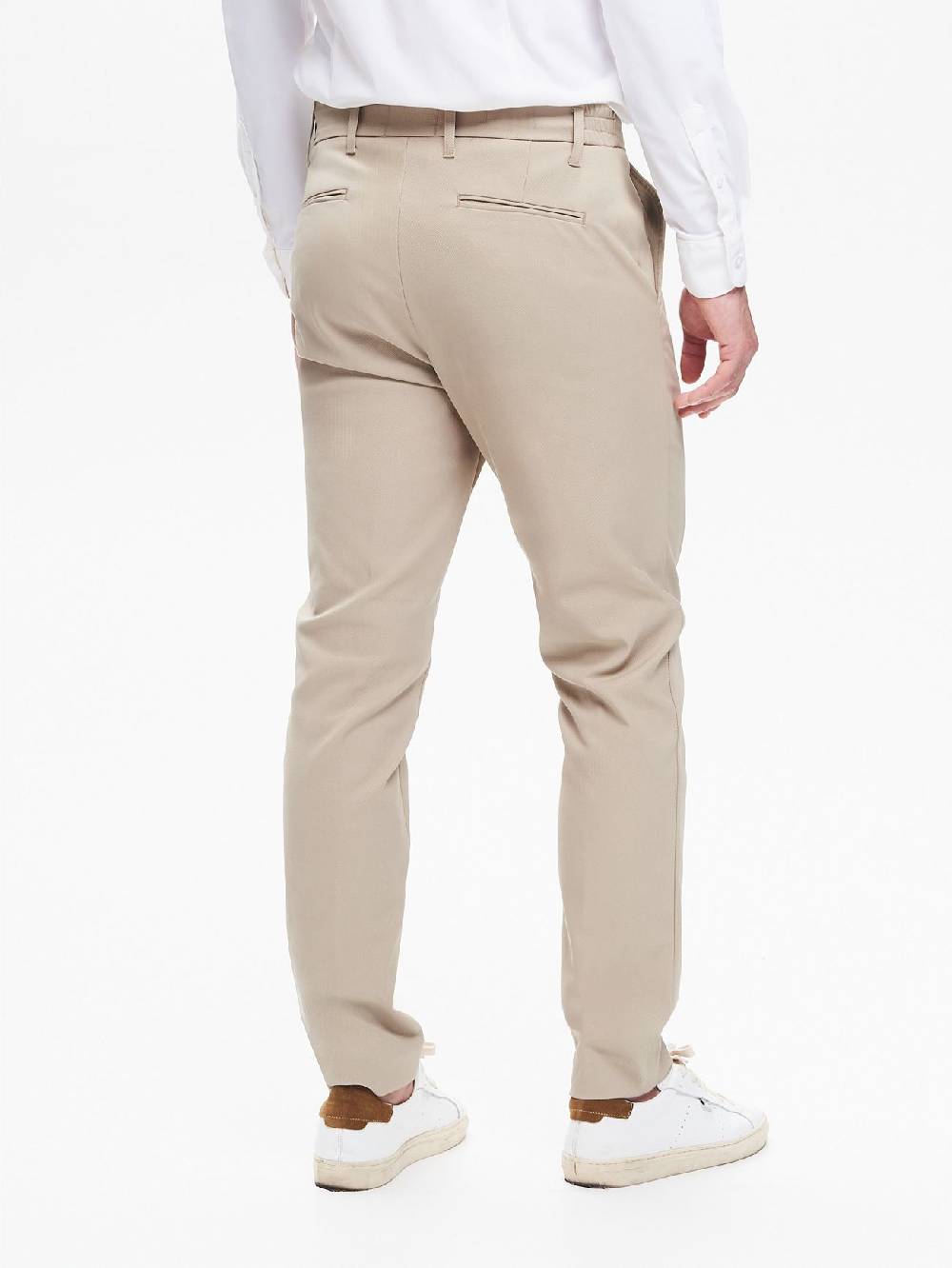 Rinascimento Pantaloni in Tessuto Tecnico Uomo Diagonale QB24 In Saldo