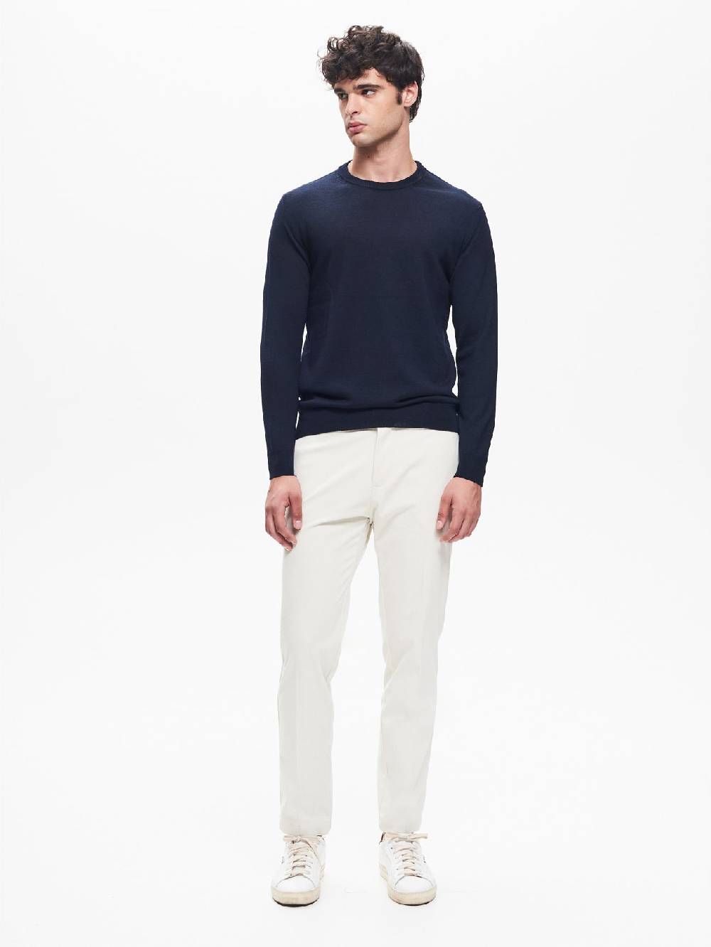 Rinascimento Maglia Girocollo Uomo Basic Blu QB24 Vendite stagionali