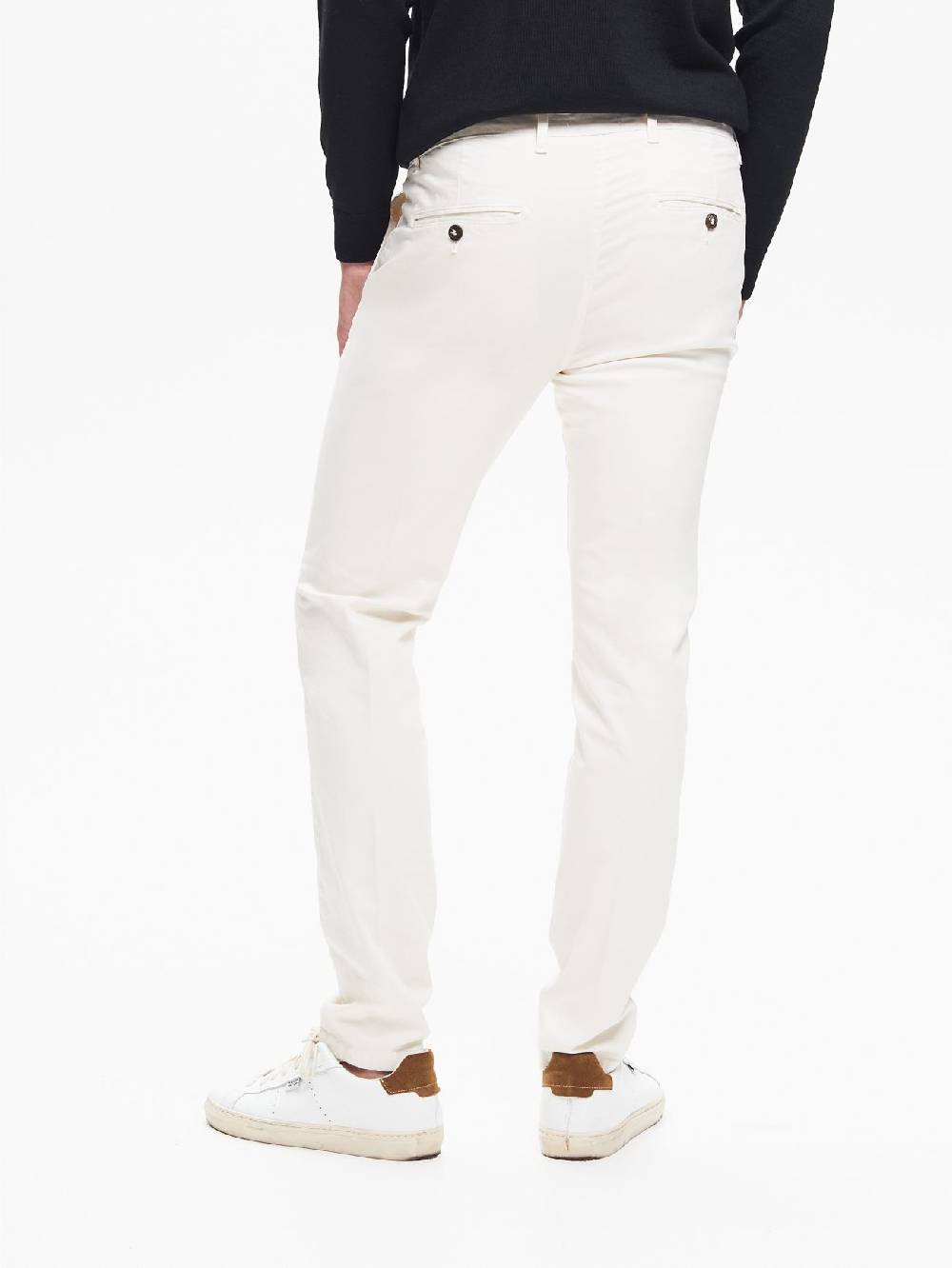 Rinascimento Pantaloni Uomo Chinos Basic Avorio QB24 Moda