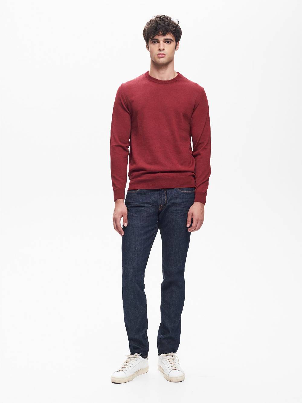 Rinascimento Maglia Girocollo Uomo Basic Rosso QB24 Italia