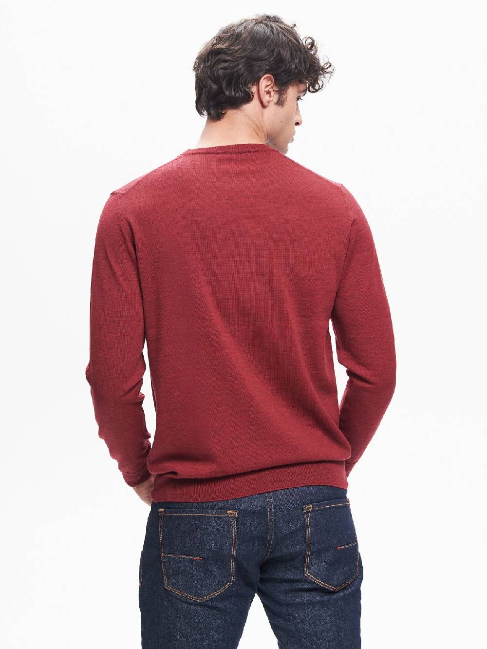 Rinascimento Maglia Girocollo Uomo Basic Rosso QB24 Italia