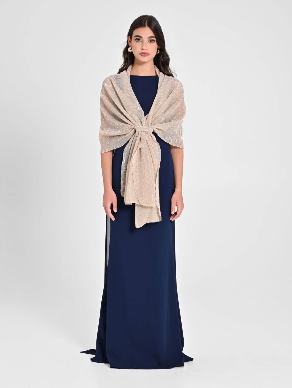 Rinascimento Stola Lurex Oro Spedizione Gratuita