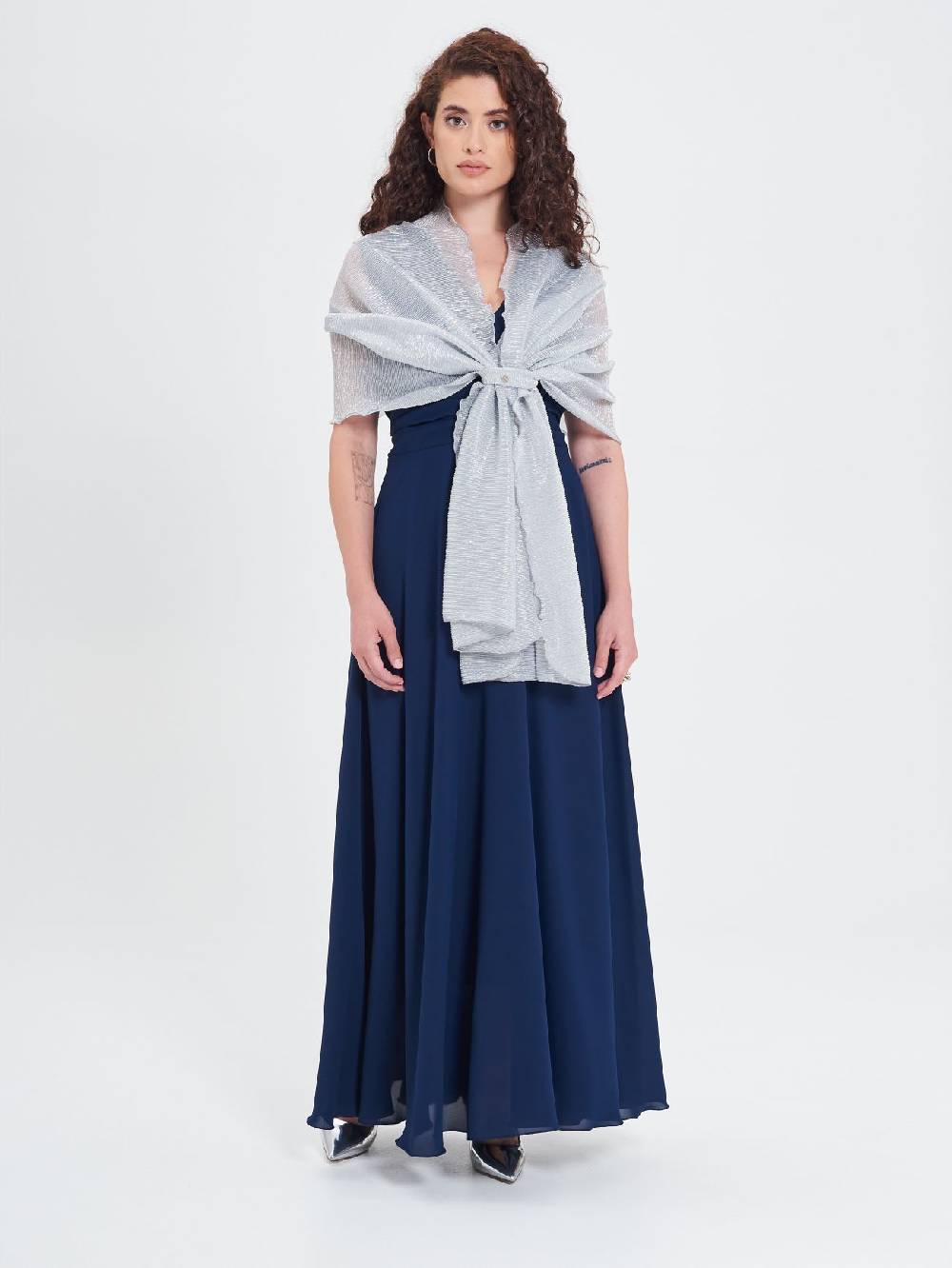 Rinascimento Stola Lurex Argento Latest fashion