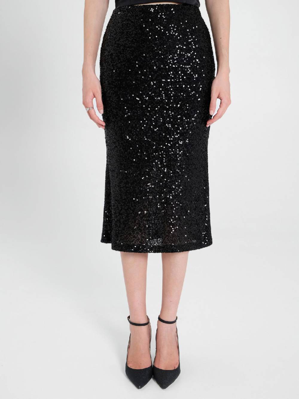 Rinascimento Gonna Longuette in Paillettes Nuovo