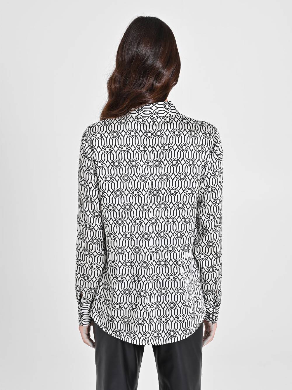 Rinascimento Camicia Monogram Black & White Soddisfazione Garantita